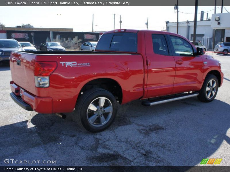 Radiant Red / Graphite Gray 2009 Toyota Tundra TRD Sport Double Cab