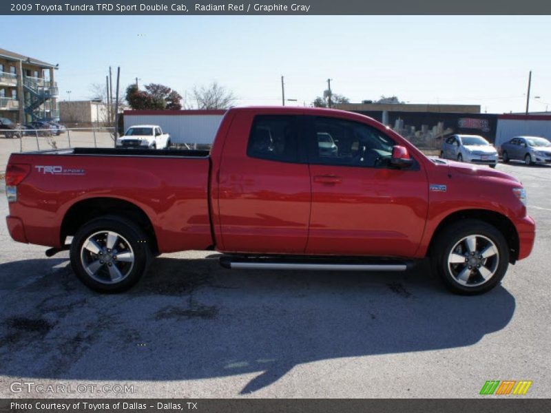 Radiant Red / Graphite Gray 2009 Toyota Tundra TRD Sport Double Cab