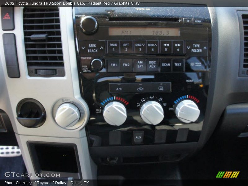 Controls of 2009 Tundra TRD Sport Double Cab