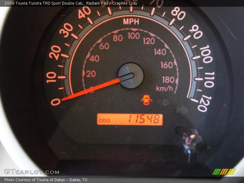 Radiant Red / Graphite Gray 2009 Toyota Tundra TRD Sport Double Cab