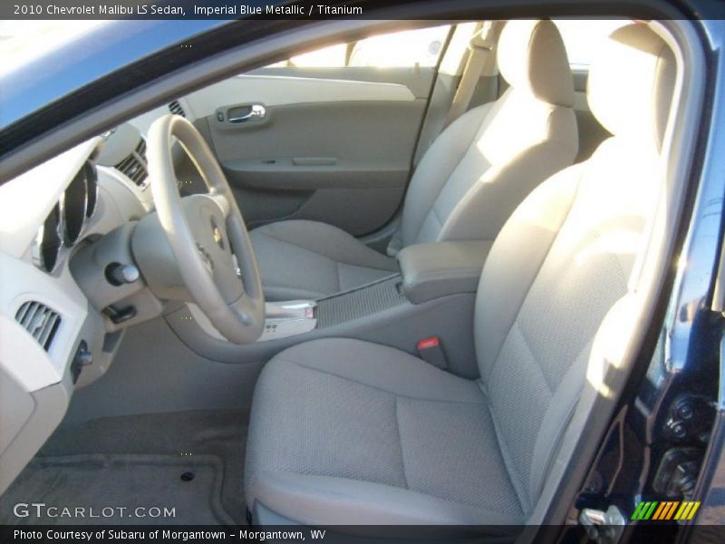 Imperial Blue Metallic / Titanium 2010 Chevrolet Malibu LS Sedan