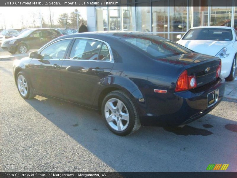 Imperial Blue Metallic / Titanium 2010 Chevrolet Malibu LS Sedan