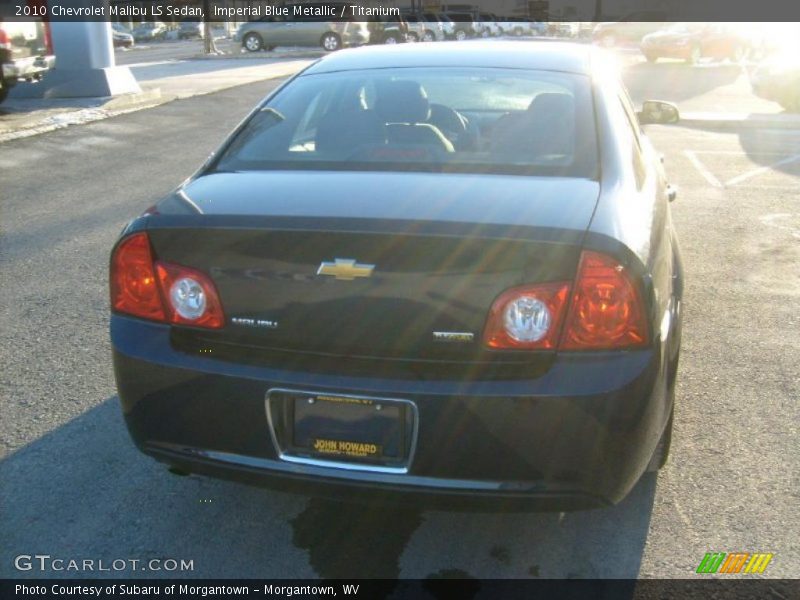 Imperial Blue Metallic / Titanium 2010 Chevrolet Malibu LS Sedan