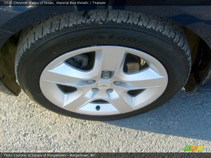 Imperial Blue Metallic / Titanium 2010 Chevrolet Malibu LS Sedan