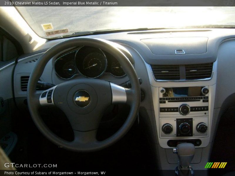 Imperial Blue Metallic / Titanium 2010 Chevrolet Malibu LS Sedan