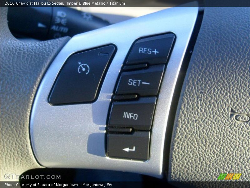 Imperial Blue Metallic / Titanium 2010 Chevrolet Malibu LS Sedan