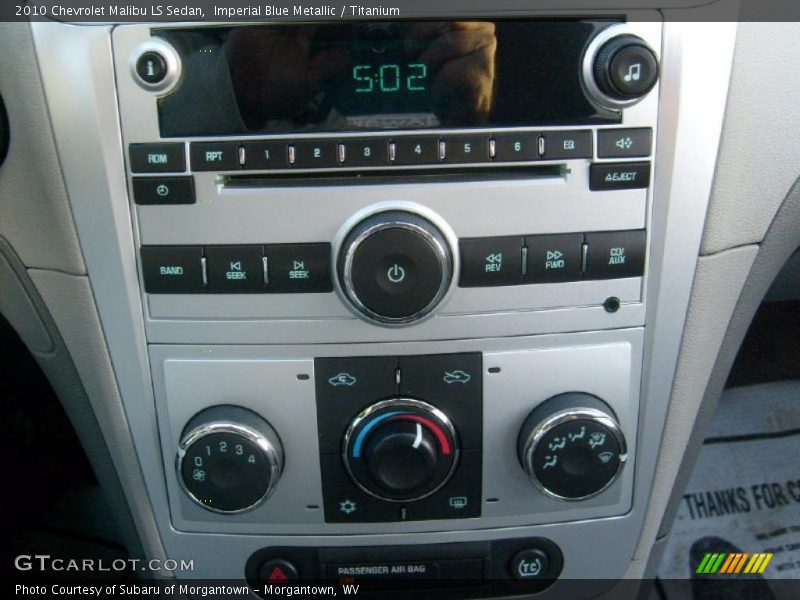 Imperial Blue Metallic / Titanium 2010 Chevrolet Malibu LS Sedan