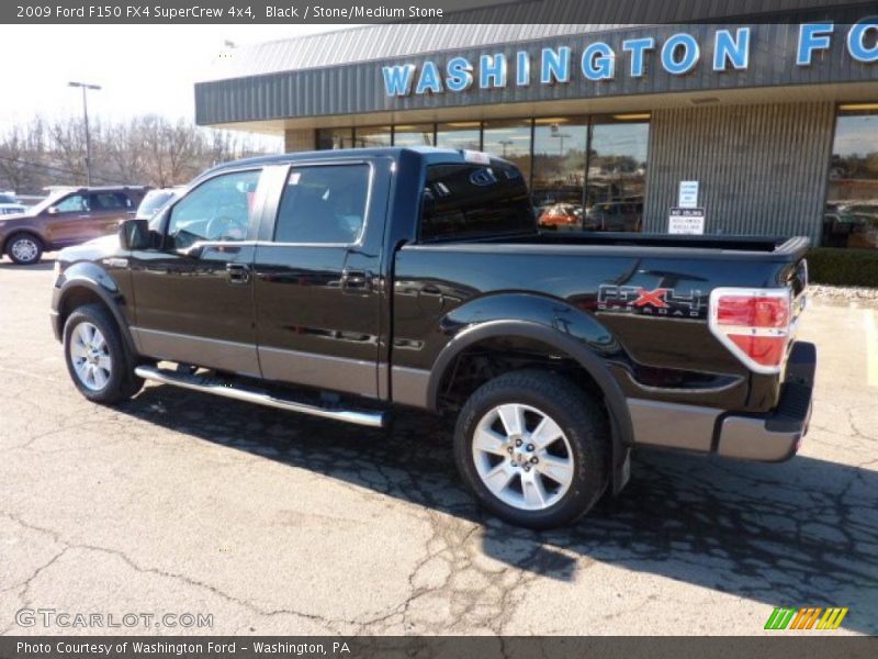 Black / Stone/Medium Stone 2009 Ford F150 FX4 SuperCrew 4x4