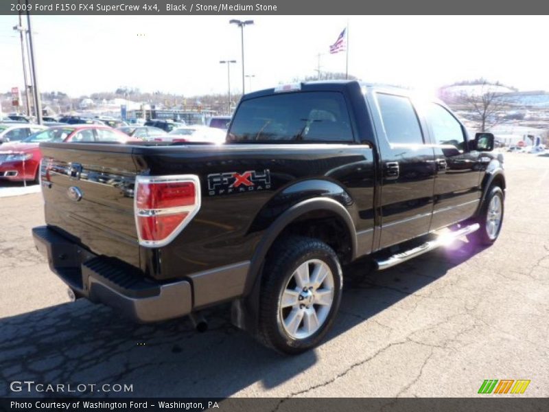 Black / Stone/Medium Stone 2009 Ford F150 FX4 SuperCrew 4x4