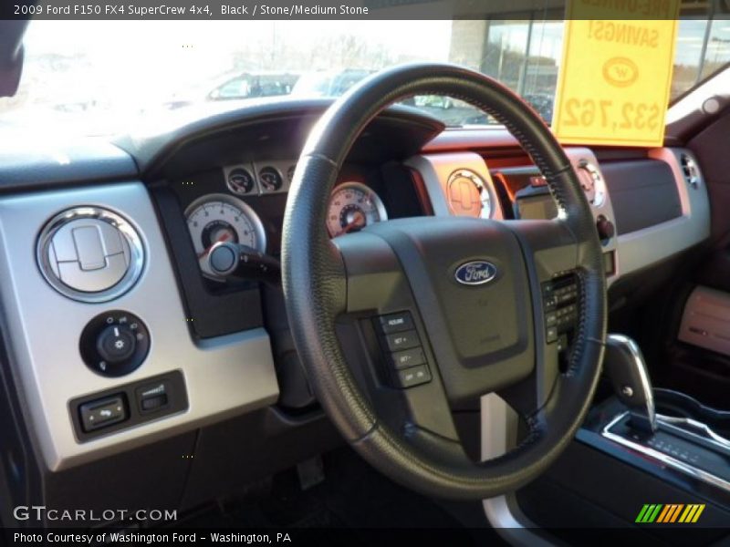 Black / Stone/Medium Stone 2009 Ford F150 FX4 SuperCrew 4x4