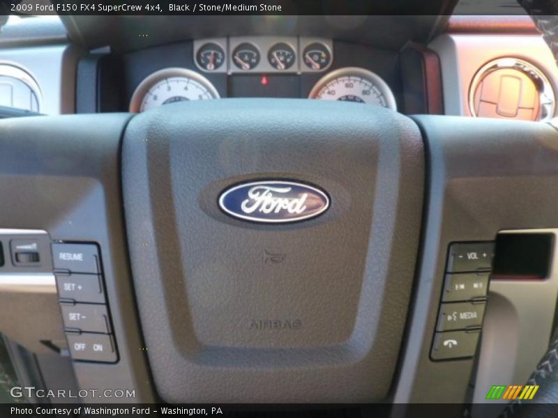 Black / Stone/Medium Stone 2009 Ford F150 FX4 SuperCrew 4x4