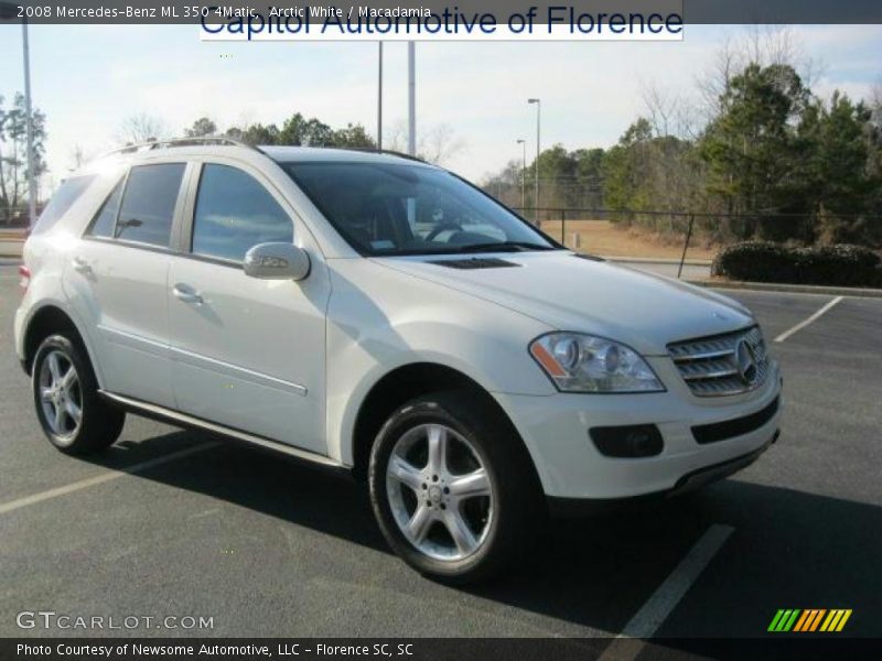 Arctic White / Macadamia 2008 Mercedes-Benz ML 350 4Matic