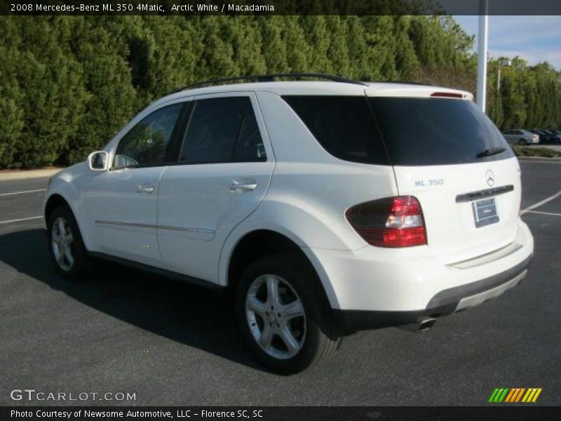 Arctic White / Macadamia 2008 Mercedes-Benz ML 350 4Matic