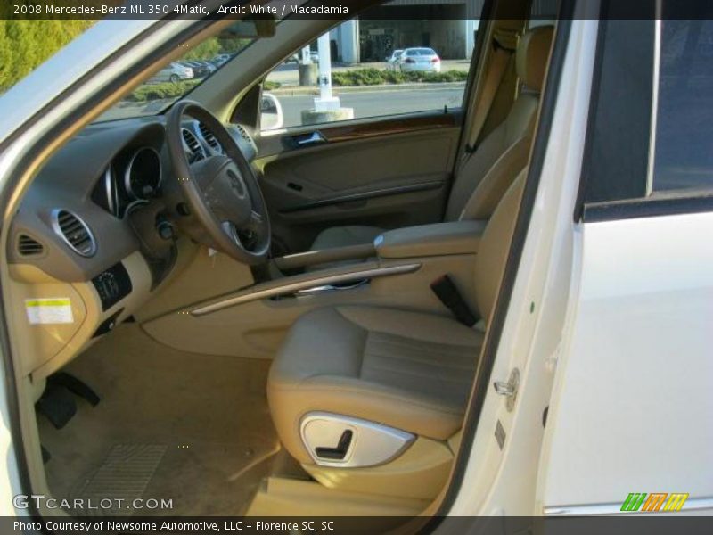 Arctic White / Macadamia 2008 Mercedes-Benz ML 350 4Matic
