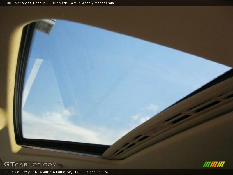 Arctic White / Macadamia 2008 Mercedes-Benz ML 350 4Matic