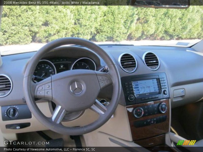 Arctic White / Macadamia 2008 Mercedes-Benz ML 350 4Matic