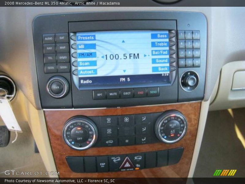 Arctic White / Macadamia 2008 Mercedes-Benz ML 350 4Matic