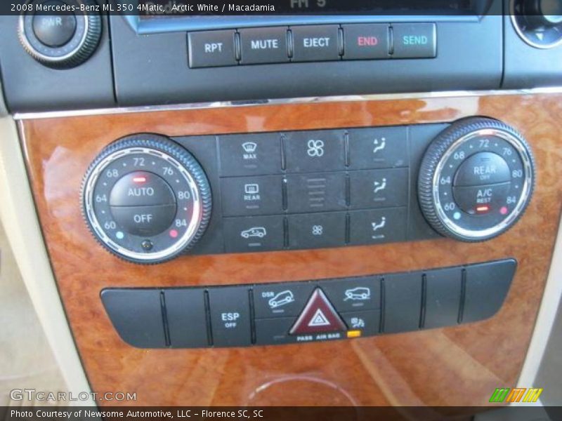 Arctic White / Macadamia 2008 Mercedes-Benz ML 350 4Matic