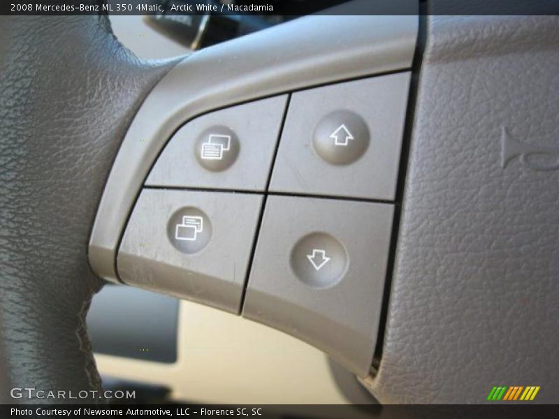 Arctic White / Macadamia 2008 Mercedes-Benz ML 350 4Matic