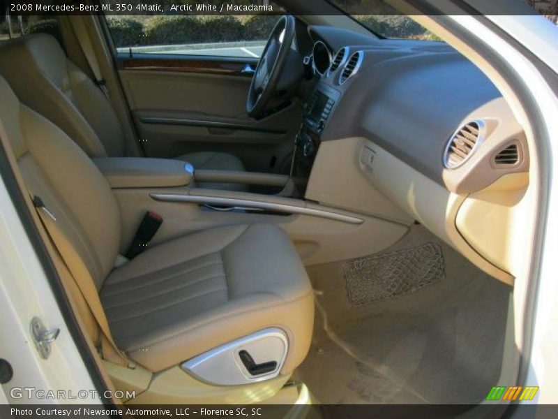Arctic White / Macadamia 2008 Mercedes-Benz ML 350 4Matic