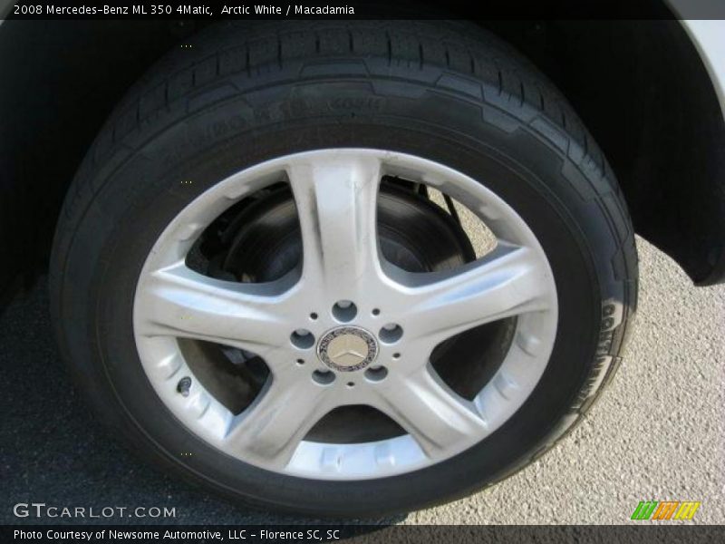 Arctic White / Macadamia 2008 Mercedes-Benz ML 350 4Matic