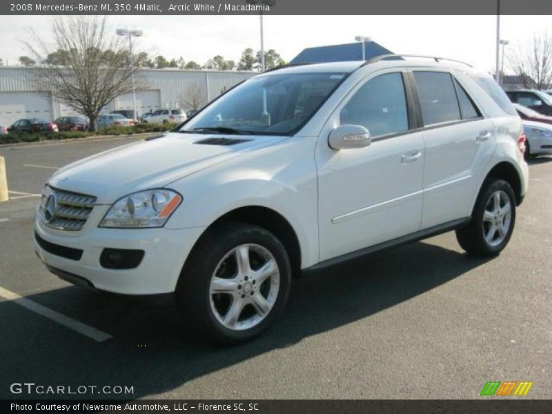 Arctic White / Macadamia 2008 Mercedes-Benz ML 350 4Matic