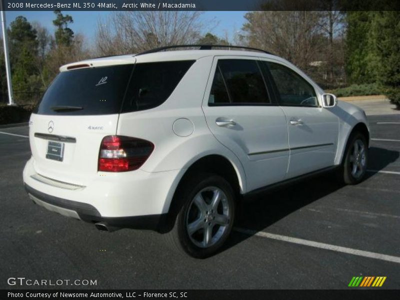 Arctic White / Macadamia 2008 Mercedes-Benz ML 350 4Matic