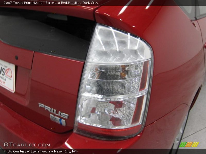 Barcelona Red Metallic / Dark Gray 2007 Toyota Prius Hybrid