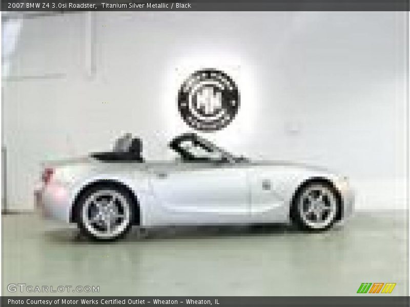 Titanium Silver Metallic / Black 2007 BMW Z4 3.0si Roadster