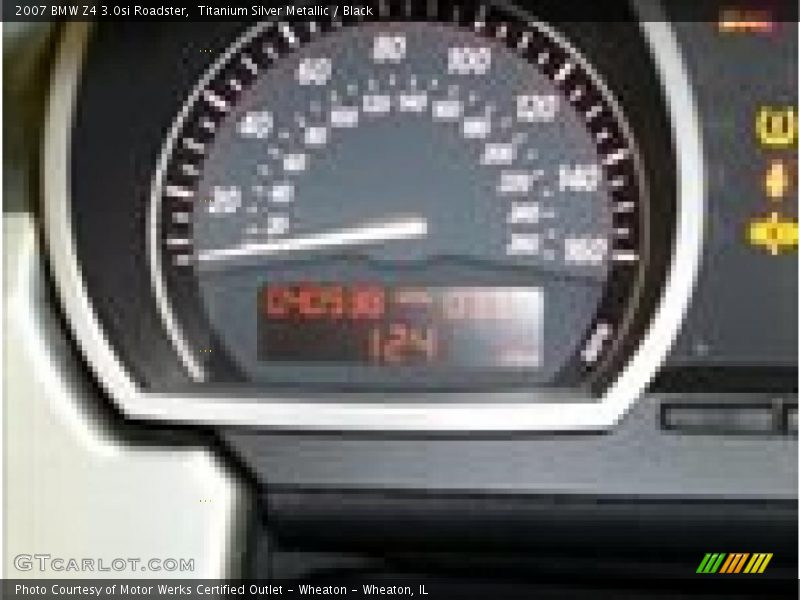 Titanium Silver Metallic / Black 2007 BMW Z4 3.0si Roadster