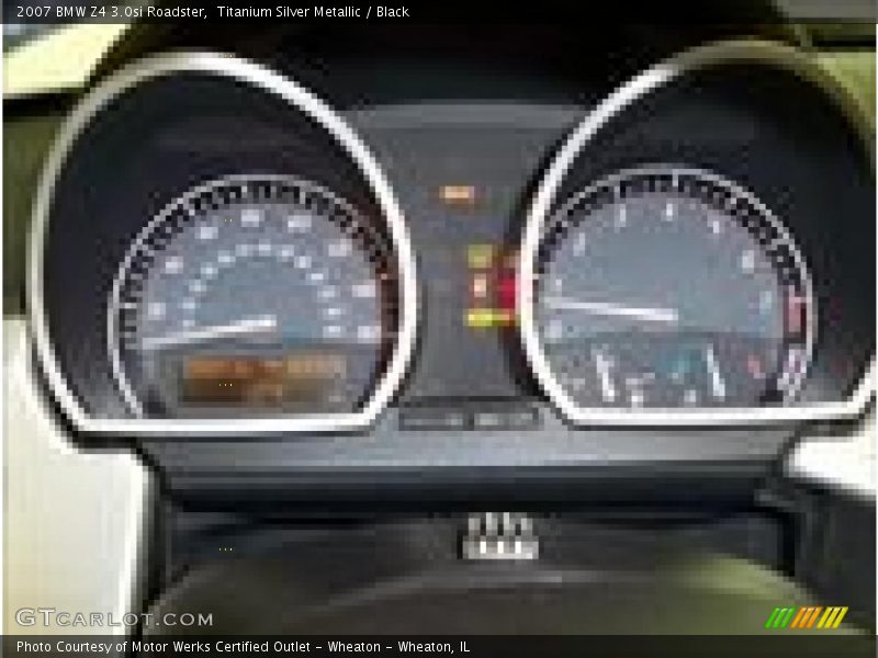 Titanium Silver Metallic / Black 2007 BMW Z4 3.0si Roadster