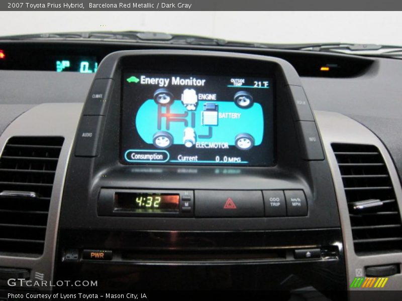 Barcelona Red Metallic / Dark Gray 2007 Toyota Prius Hybrid