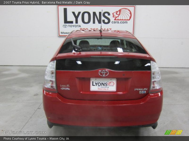 Barcelona Red Metallic / Dark Gray 2007 Toyota Prius Hybrid