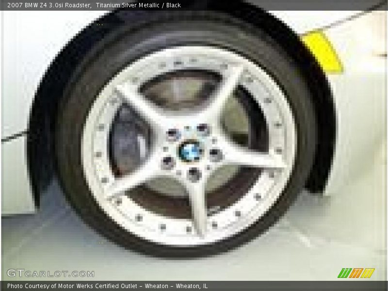Titanium Silver Metallic / Black 2007 BMW Z4 3.0si Roadster