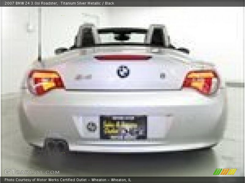 Titanium Silver Metallic / Black 2007 BMW Z4 3.0si Roadster