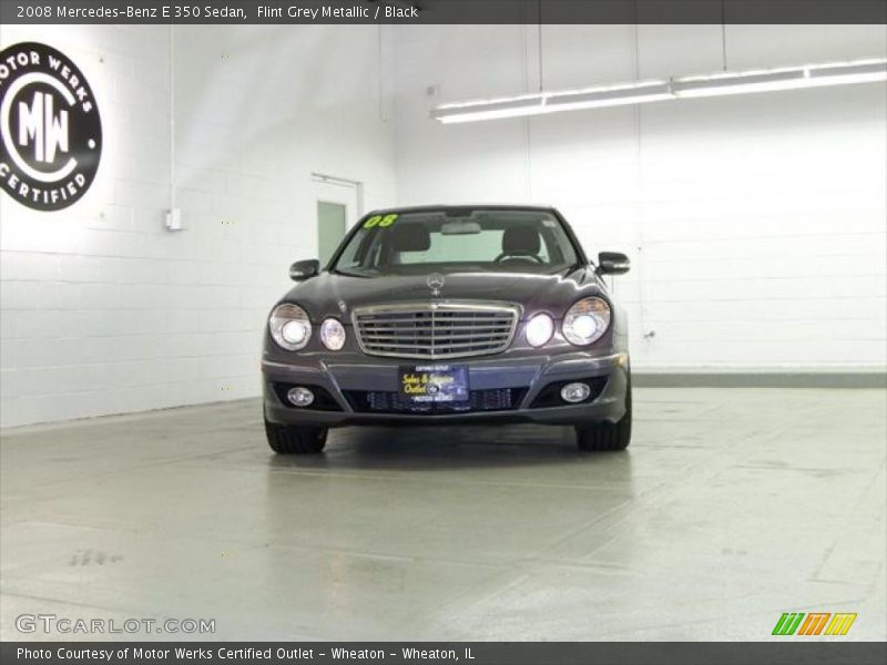 Flint Grey Metallic / Black 2008 Mercedes-Benz E 350 Sedan