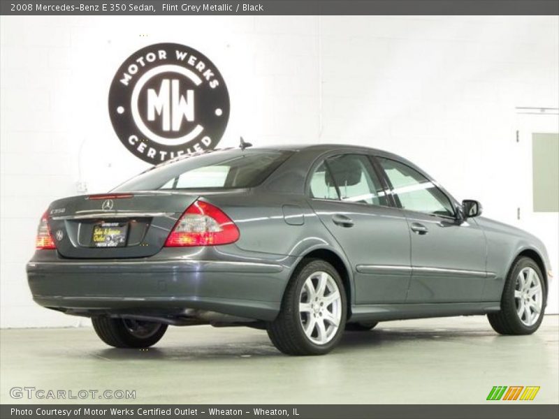 Flint Grey Metallic / Black 2008 Mercedes-Benz E 350 Sedan