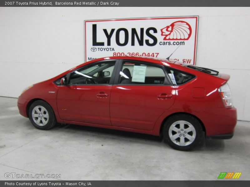 Barcelona Red Metallic / Dark Gray 2007 Toyota Prius Hybrid