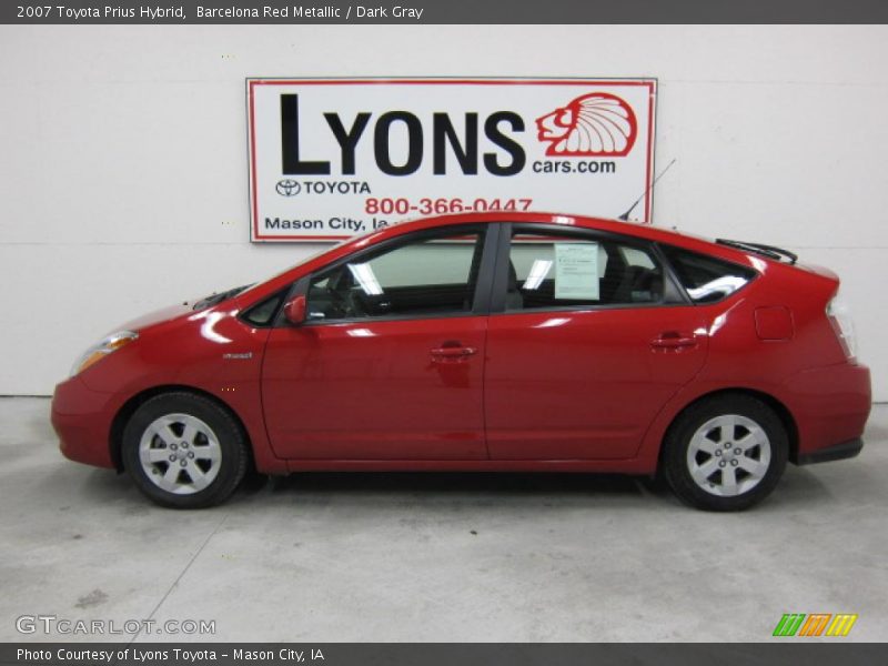 Barcelona Red Metallic / Dark Gray 2007 Toyota Prius Hybrid