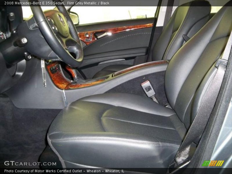 Flint Grey Metallic / Black 2008 Mercedes-Benz E 350 Sedan