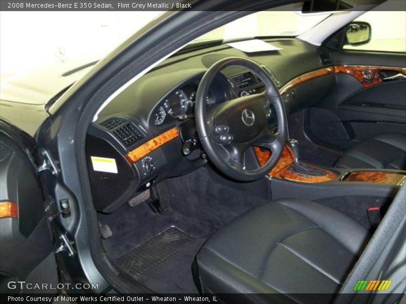 Flint Grey Metallic / Black 2008 Mercedes-Benz E 350 Sedan