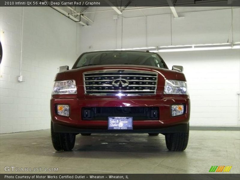 Deep Garnet Red / Graphite 2010 Infiniti QX 56 4WD
