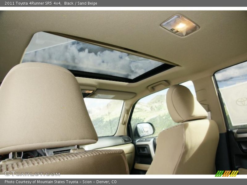 Sunroof of 2011 4Runner SR5 4x4