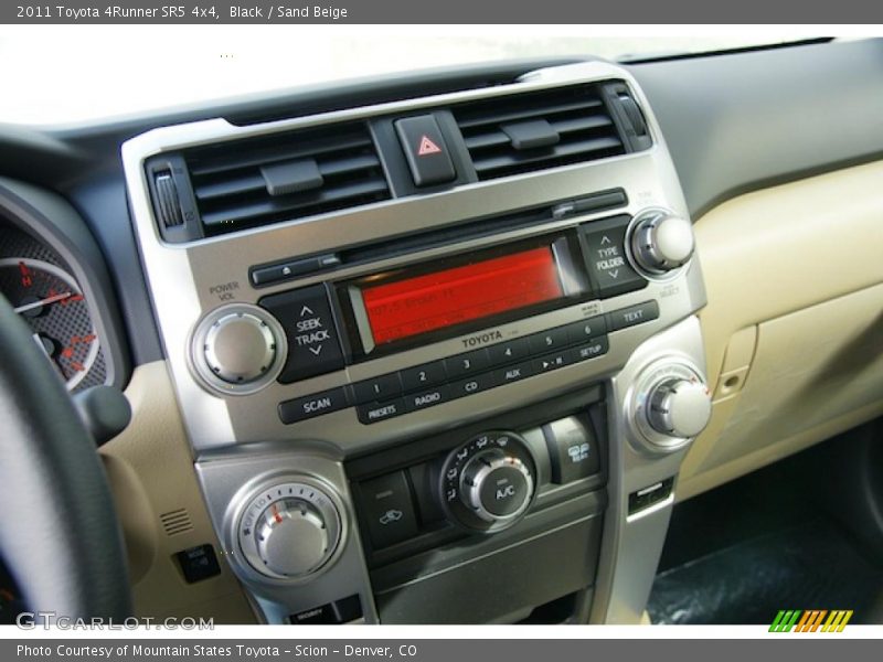 Controls of 2011 4Runner SR5 4x4