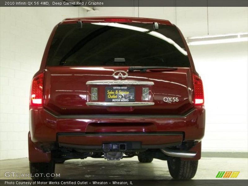 Deep Garnet Red / Graphite 2010 Infiniti QX 56 4WD