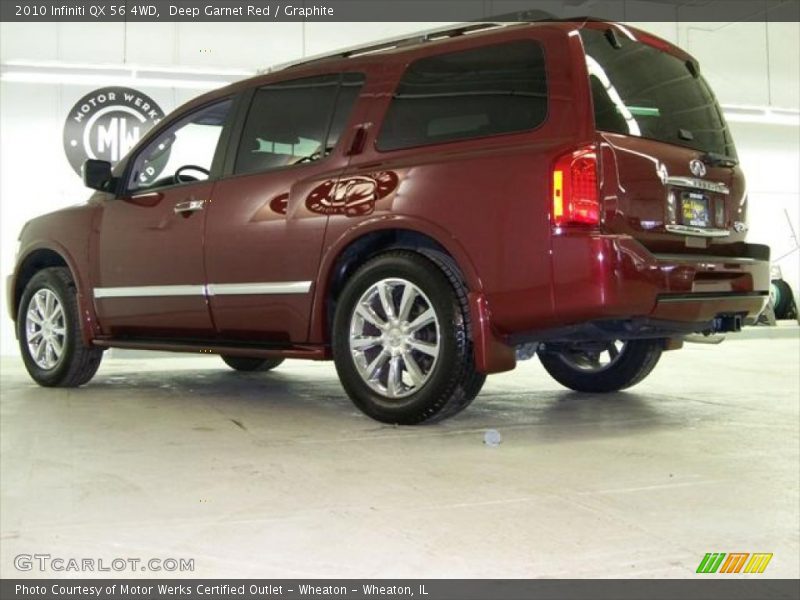 Deep Garnet Red / Graphite 2010 Infiniti QX 56 4WD