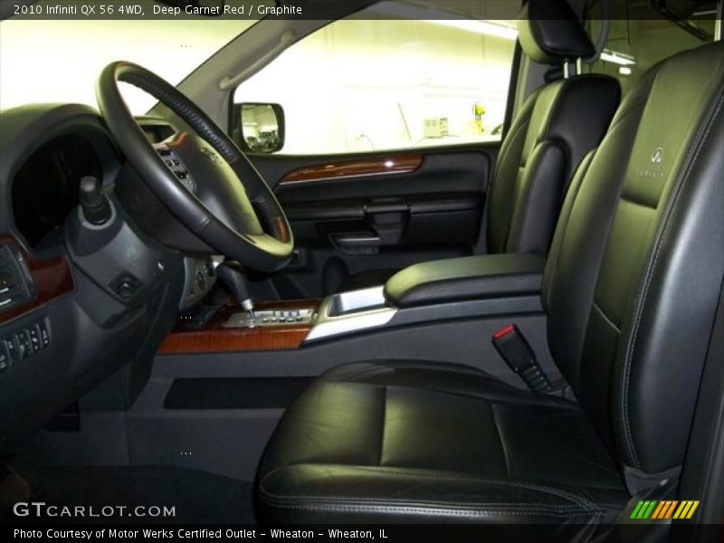 Deep Garnet Red / Graphite 2010 Infiniti QX 56 4WD