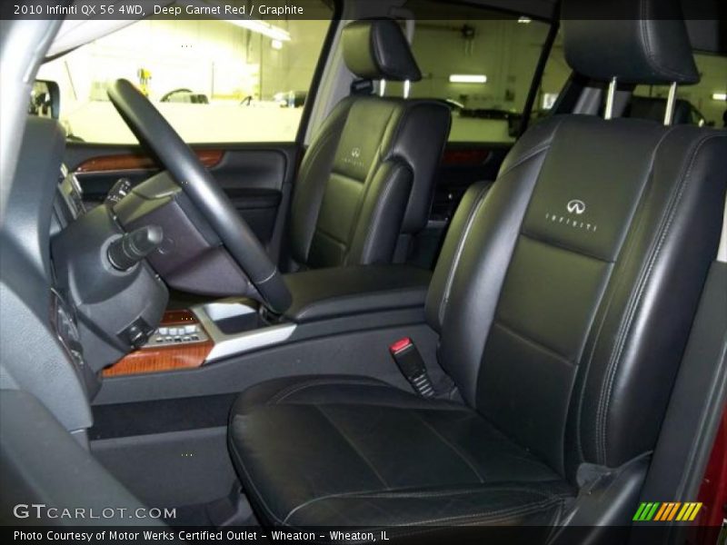 Deep Garnet Red / Graphite 2010 Infiniti QX 56 4WD