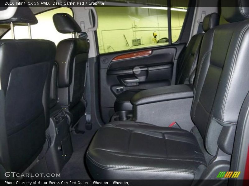Deep Garnet Red / Graphite 2010 Infiniti QX 56 4WD