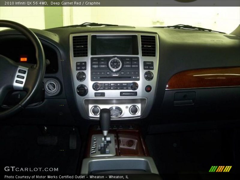 Deep Garnet Red / Graphite 2010 Infiniti QX 56 4WD